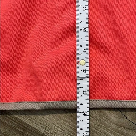 Banana Republic Coral Tan Trench Coat Sz M - Picture 12 of 12